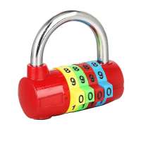 Metal new cute design 4 digit combination decorative padlock for travel luaage