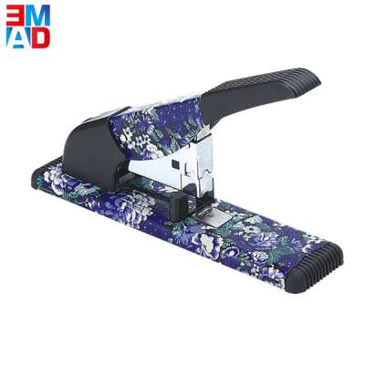 Cheap factory supplier jumbo office durable mertal 100 sheets manual printed heavy duty stapler