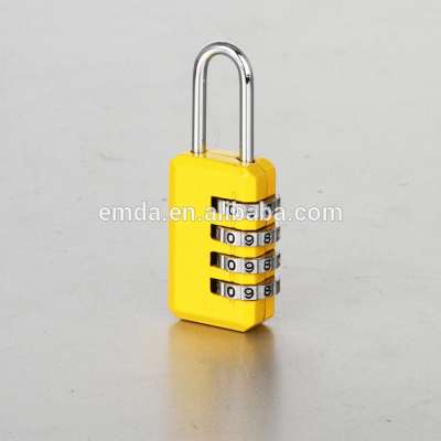 Cheap zinc alloy travel luggage 4 digit combination padlock