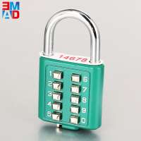 Zinc alloy colorful security resettable 3 digit combination luggage number lock