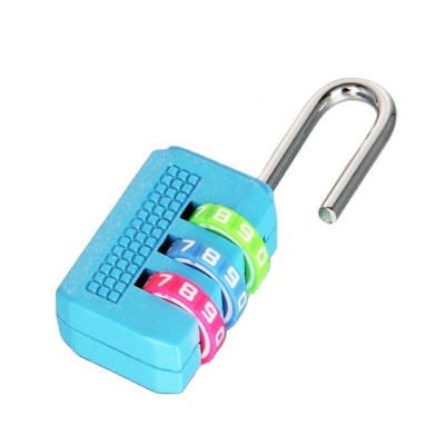 New design reset zinc alloy 3 digit code lock safety keyless metal combination padlock